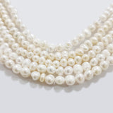Freshwater Real Pearl Sold Per line in size Approximately 6~7mm and length about  14 Inches Long