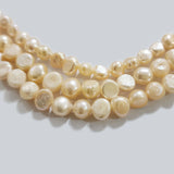 Freshwater Real Pearl Sold Per line in size Approximately 7~8mm and length about  14 Inches Long