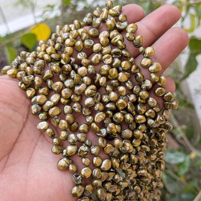 1 STRING PACK' BEAD COUNT' 78-80 PIECES' REAL FRESHWATER PEARL SIZE APPROX' 6-10 MM