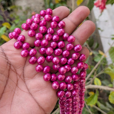 1 STRING PACK' BEAD COUNT' 68-70 PIECES' REAL FRESHWATER PEARL SIZE APPROX' 8-9 MM