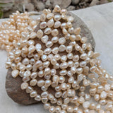 1 STRING PACK' BEAD COUNT' 68-70 PIECES' REAL FRESHWATER PEARL SIZE APPROX' 8-10 MM