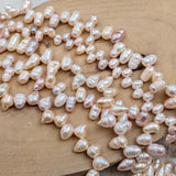 1 STRING PACK' BEAD COUNT' 70-72 PIECES' REAL FRESHWATER PEARL SIZE APPROX' 6-12 MM