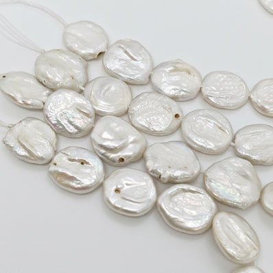 1 STRING PACK' BEAD COUNT' 26-28 PIECES' REAL FRESHWATER PEARL SIZE APPROX' 15-17 MM