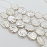 1 STRING PACK' BEAD COUNT' 26-28 PIECES' REAL FRESHWATER PEARL SIZE APPROX' 15-17 MM