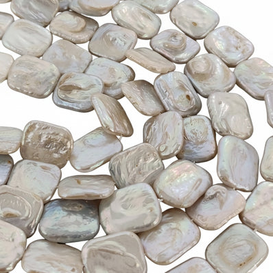 1 STRING PACK' BEAD COUNT' 20-22 PIECES' REAL FRESHWATER PEARL SIZE APPROX' 15x18 MM