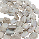 1 STRING PACK' BEAD COUNT' 20-22 PIECES' REAL FRESHWATER PEARL SIZE APPROX' 15x18 MM