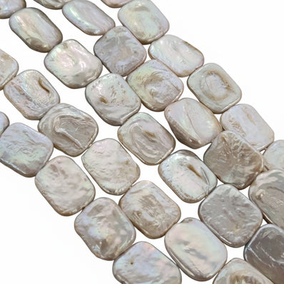 1 STRING PACK' BEAD COUNT' 20-22 PIECES' REAL FRESHWATER PEARL SIZE APPROX' 15x18 MM