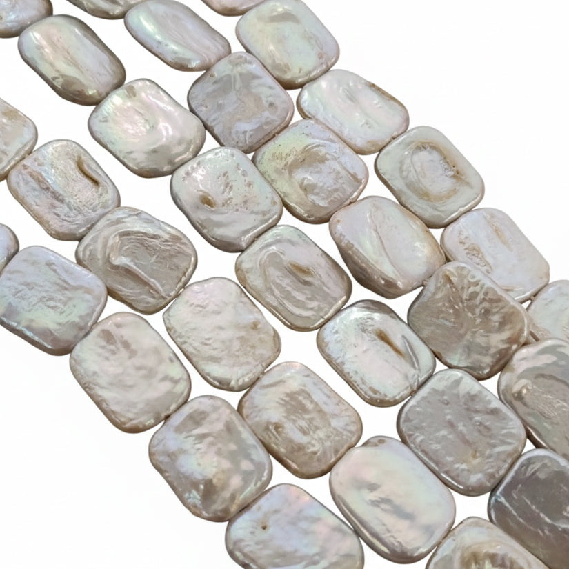 1 STRING PACK' BEAD COUNT' 20-22 PIECES' REAL FRESHWATER PEARL SIZE APPROX' 15x18 MM