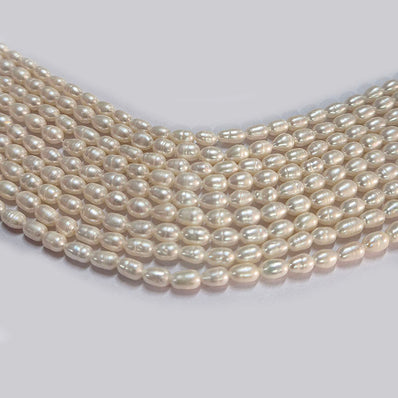High-quality Freshwater Pearl Beads with natural shine and smooth texture. Perfect for necklaces, bracelets, and premium jewelry making. Ideal for designers and DIY creators. 4~6mm Approximately size Sold Per Line, About  66~67 Beads