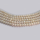 High-quality Freshwater Pearl Beads with natural shine and smooth texture. Perfect for necklaces, bracelets, and premium jewelry making. Ideal for designers and DIY creators. 4.5mm Approximately size Sold Per Line, About  80 Beads