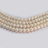 High-quality Freshwater Pearl Beads with natural shine and smooth texture. Perfect for necklaces, bracelets, and premium jewelry making. Ideal for designers and DIY creators. 6mm Approximately size Sold Per Line, About  68 Beads