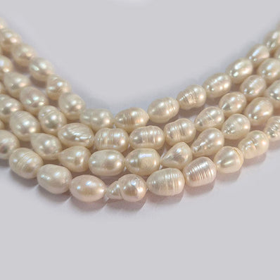 High-quality Freshwater Pearl Beads with natural shine and smooth texture. Perfect for necklaces, bracelets, and premium jewelry making. Ideal for designers and DIY creators. 7~11mm Approximately size Sold Per Line, About  40~41 Beads