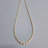 High-quality Freshwater Pearl Beads with natural shine and smooth texture. Perfect for necklaces, bracelets, and premium jewelry making. Ideal for designers and DIY creators.  Approximately size Sold Per Line, About   Beads