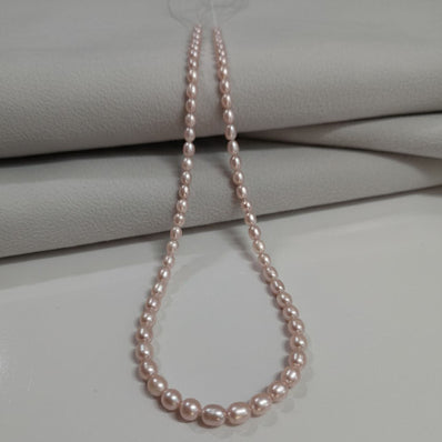 High-quality Freshwater Pearl Beads with natural shine and smooth texture. Perfect for necklaces, bracelets, and premium jewelry making. Ideal for designers and DIY creators.  Approximately size Sold Per Line, About   Beads