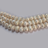 High-quality Freshwater Pearl Beads with natural shine and smooth texture. Perfect for necklaces, bracelets, and premium jewelry making. Ideal for designers and DIY creators. 7~9mm Approximately size Sold Per Line, About  60 Beads