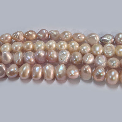 High-quality Freshwater Pearl Beads with natural shine and smooth texture. Perfect for necklaces, bracelets, and premium jewelry making. Ideal for designers and DIY creators. 9~11 Approximately size Sold Per Line, About  52 Beads