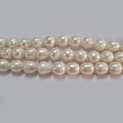High-quality Freshwater Pearl Beads with natural shine and smooth texture. Perfect for necklaces, bracelets, and premium jewelry making. Ideal for designers and DIY creators. 7mm Approximately size Sold Per Line, About  57~58 Beads