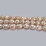 High-quality Freshwater Pearl Beads with natural shine and smooth texture. Perfect for necklaces, bracelets, and premium jewelry making. Ideal for designers and DIY creators. 8~11 Approximately size Sold Per Line, About  39~40 Beads