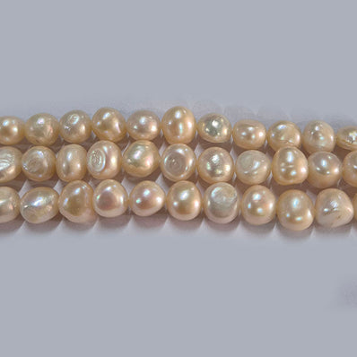 High-quality Freshwater Pearl Beads with natural shine and smooth texture. Perfect for necklaces, bracelets, and premium jewelry making. Ideal for designers and DIY creators. 8~10 Approximately size Sold Per Line, About  44~45 Beads