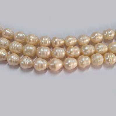 High-quality Freshwater Pearl Beads with natural shine and smooth texture. Perfect for necklaces, bracelets, and premium jewelry making. Ideal for designers and DIY creators. 8~10mm Approximately size Sold Per Line, About  39~40 Beads