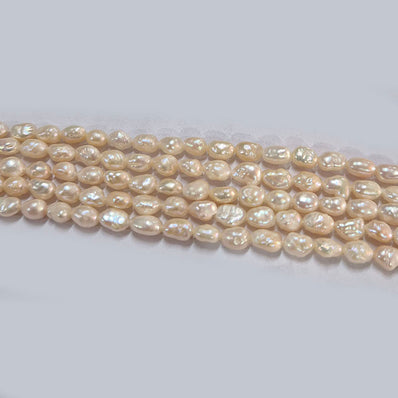 High-quality Freshwater Pearl Beads with natural shine and smooth texture. Perfect for necklaces, bracelets, and premium jewelry making. Ideal for designers and DIY creators. 4~9mm Approximately size Sold Per Line, About  69~70 Beads