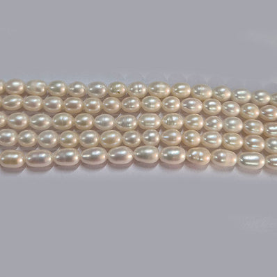 High-quality Freshwater Pearl Beads with natural shine and smooth texture. Perfect for necklaces, bracelets, and premium jewelry making. Ideal for designers and DIY creators. 5~8mm Approximately size Sold Per Line, About  59~60 Beads