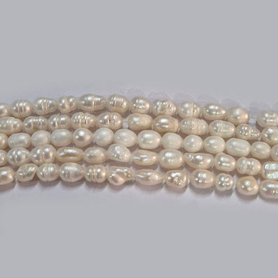 High-quality Freshwater Pearl Beads with natural shine and smooth texture. Perfect for necklaces, bracelets, and premium jewelry making. Ideal for designers and DIY creators. 5~9 Approximately size Sold Per Line, About  64~65 Beads