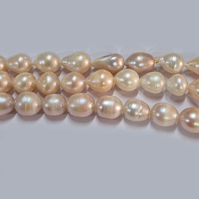 High-quality Freshwater Pearl Beads with natural shine and smooth texture. Perfect for necklaces, bracelets, and premium jewelry making. Ideal for designers and DIY creators. 10~15 Approximately size Sold Per Line, About  37~38 Beads