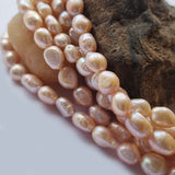 Freshwater, Pear, Real, Pearl, Sold, Per, Line, about,  40 Beads, String, Tumble Natural, Color Size, Approximately 7~11mm