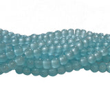 2 Strands, 4MM Round Imitation Jade Glass Beads Strands, Jelly Style Glass Spacer Beads for Jewelry Making, 31.4 Inches
