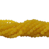 2 Strands, 4MM Round Imitation Jade Glass Beads Strands, Jelly Style Glass Spacer Beads for Jewelry Making, 31.4 Inches
