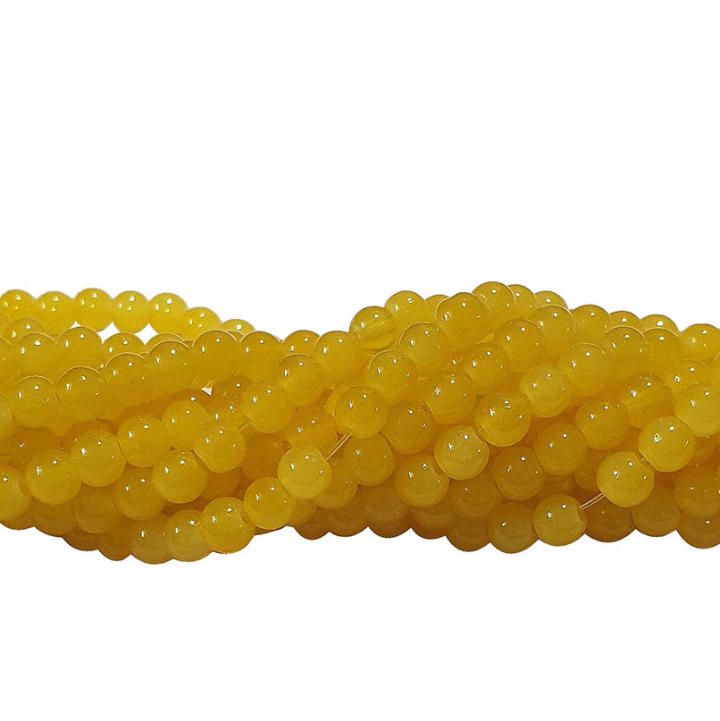 2 Strands, 4MM Round Imitation Jade Glass Beads Strands, Jelly Style Glass Spacer Beads for Jewelry Making, 31.4 Inches
