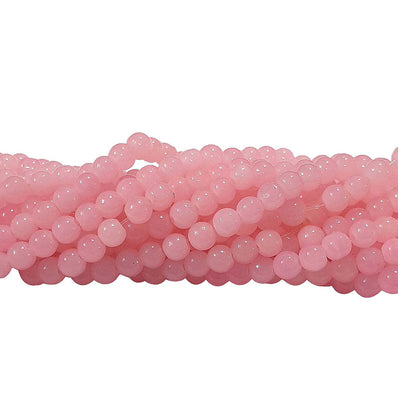 2 Strands, 4MM Round Imitation Jade Glass Beads Strands, Jelly Style Glass Spacer Beads for Jewelry Making, 31.4 Inches