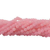 2 Strands, 4MM Round Imitation Jade Glass Beads Strands, Jelly Style Glass Spacer Beads for Jewelry Making, 31.4 Inches