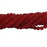 2 Strands, 6MM Round Imitation Jade Glass Beads Strands, Jelly Style Glass Spacer Beads for Jewelry Making, each 31~32 Inches