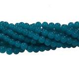 2 Strands, 6MM Round Imitation Jade Glass Beads Strands, Jelly Style Glass Spacer Beads for Jewelry Making, each 31~32 Inches
