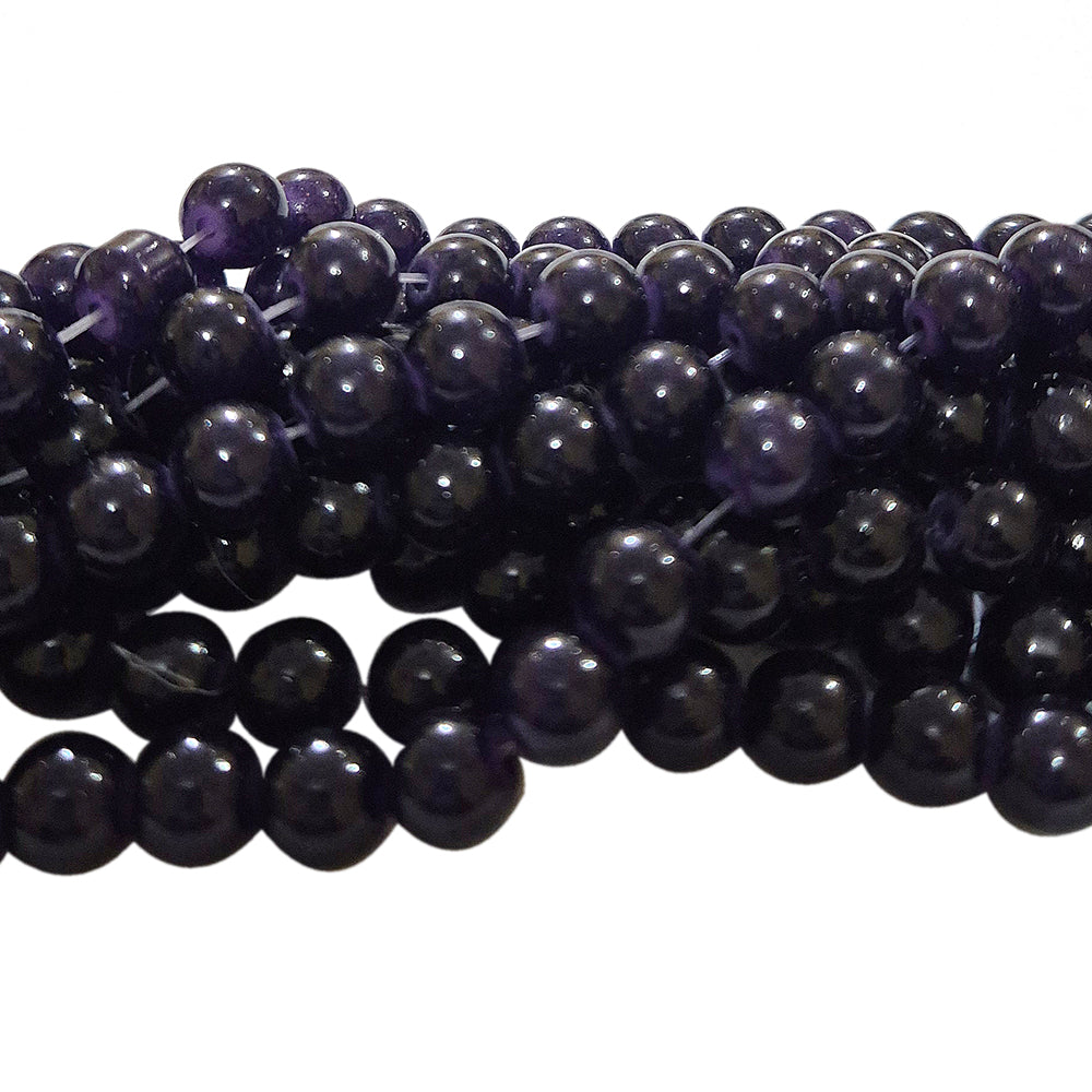 Per Strands,8MM Round Imitation Jade Glass Beads Strands, Jelly Style Glass Spacer Beads for Jewelry Making, each 31~32 Inches