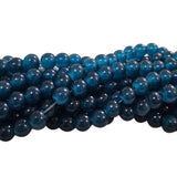 2 Strands, 6MM Round Imitation Jade Glass Beads Strands, Jelly Style Glass Spacer Beads for Jewelry Making, each 31~32 Inches