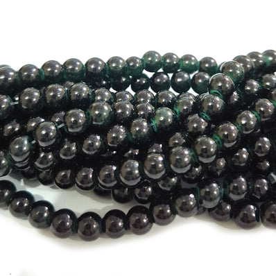 2 Strands, 6MM Round Imitation Jade Glass Beads Strands, Jelly Style Glass Spacer Beads for Jewelry Making, each 31~32 Inches, 1 strand/line approx 140 beads (total 280 beads)