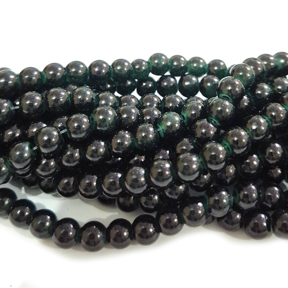 2 Strands, 6MM Round Imitation Jade Glass Beads Strands, Jelly Style Glass Spacer Beads for Jewelry Making, each 31~32 Inches