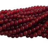 2 Strands, 6MM Round Imitation Jade Glass Beads Strands, Jelly Style Glass Spacer Beads for Jewelry Making, each 31~32 Inches