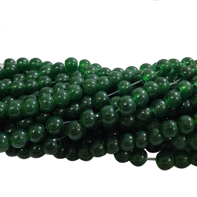 2 Strands, 6MM Round Imitation Jade Glass Beads Strands, Jelly Style Glass Spacer Beads for Jewelry Making, each 31~32 Inches, 1 strand/line approx 140 beads (total 280 beads)