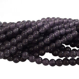 2 Strands, 6MM Round Imitation Jade Glass Beads Strands, Jelly Style Glass Spacer Beads for Jewelry Making, each 31~32 Inches