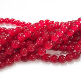 2 Strands, 6MM Round Imitation Jade Glass Beads Strands, Jelly Style Glass Spacer Beads for Jewelry Making, each 31~32 Inches