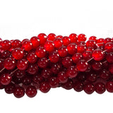 2 Strands, 6MM Round Imitation Jade Glass Beads Strands, Jelly Style Glass Spacer Beads for Jewelry Making, each 31~32 Inches
