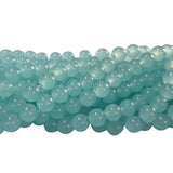 2 Strands, 6MM Round Imitation Jade Glass Beads Strands, Jelly Style Glass Spacer Beads for Jewelry Making, each 31~32 Inches