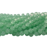 2 Strands, 6MM Round Imitation Jade Glass Beads Strands, Jelly Style Glass Spacer Beads for Jewelry Making, each 31~32 Inches