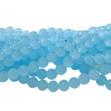 2 Strands, 6MM Round Imitation Jade Glass Beads Strands, Jelly Style Glass Spacer Beads for Jewelry Making, each 31~32 Inches