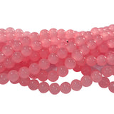 2 Strands, 6MM Round Imitation Jade Glass Beads Strands, Jelly Style Glass Spacer Beads for Jewelry Making, each 31~32 Inches