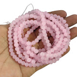 2 Strands, 6MM Round Imitation Jade Glass Beads Strands, Jelly Style Glass Spacer Beads for Jewelry Making, each 31~32 Inches, 1 strand/line approx 140 beads (total 280 beads)
